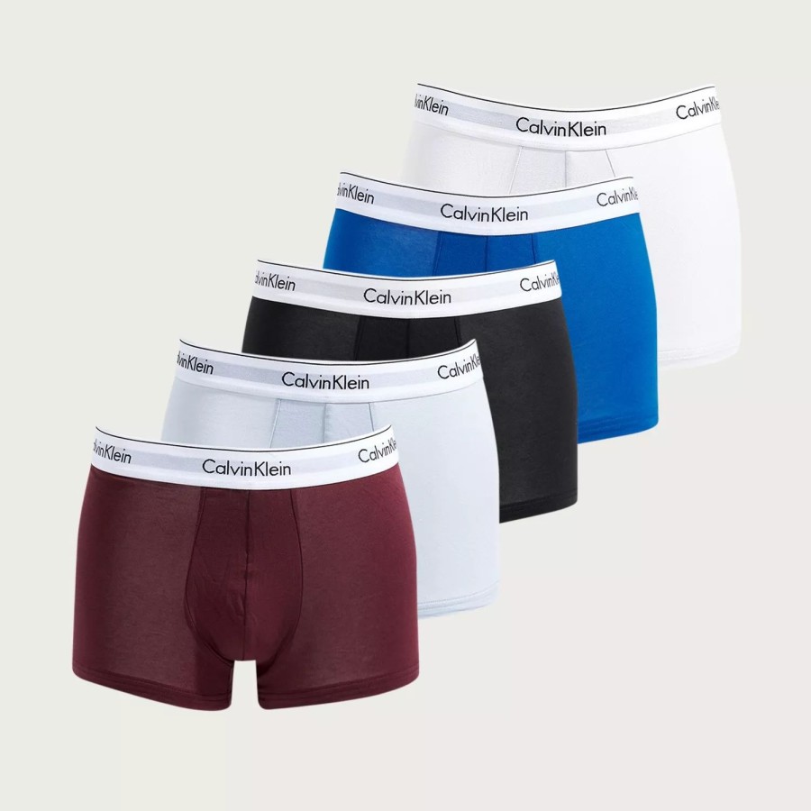 Toj Calvin Klein Underwear | Trunk 5Pk Bl, Nbs Cld Lps Blu, Ar Ic, Twn Pt