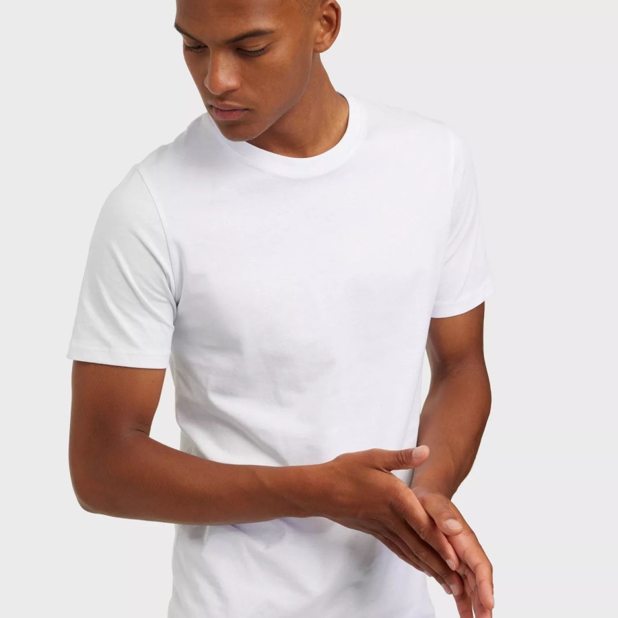 Toj Jack & Jones | Jjeorganic Basic Tee Ss O-Neck Noos Hvid