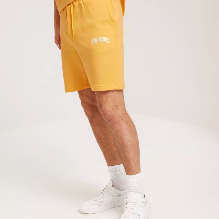 Toj Les Deux | Blake Sweatshorts White/Yellow