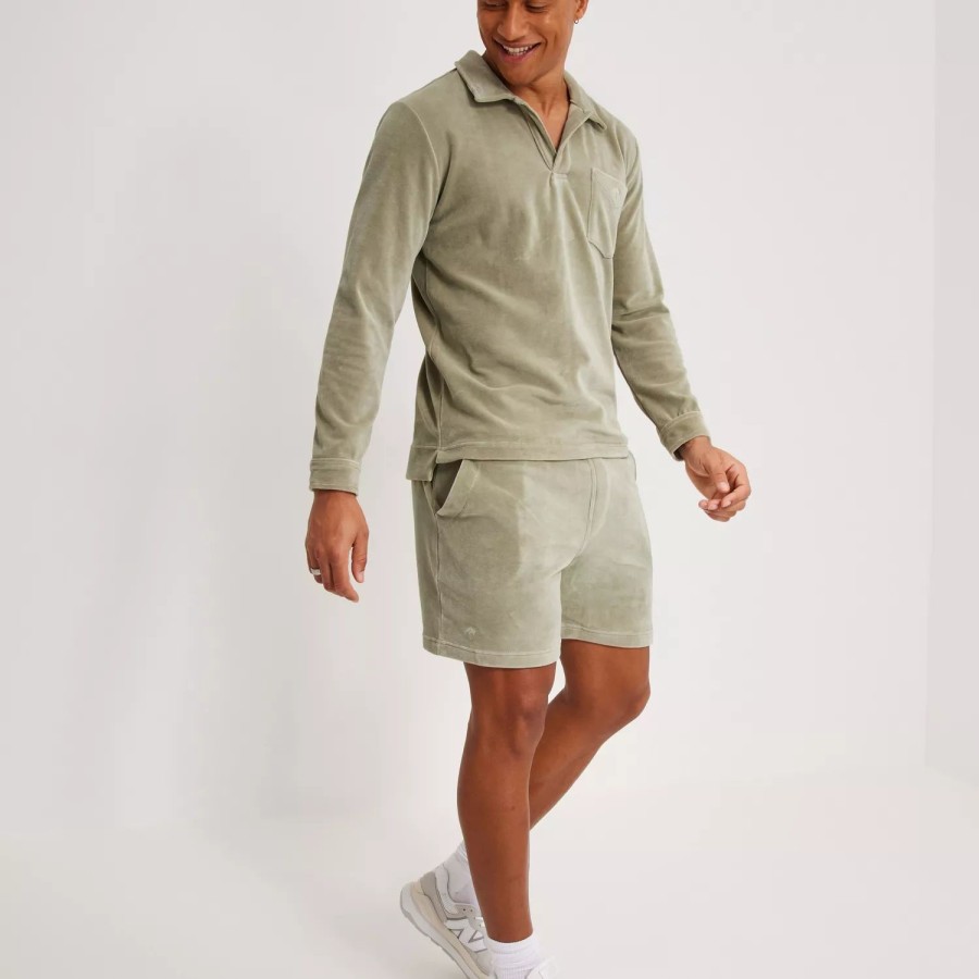 Toj OAS | Velour Shorts Grey/Green