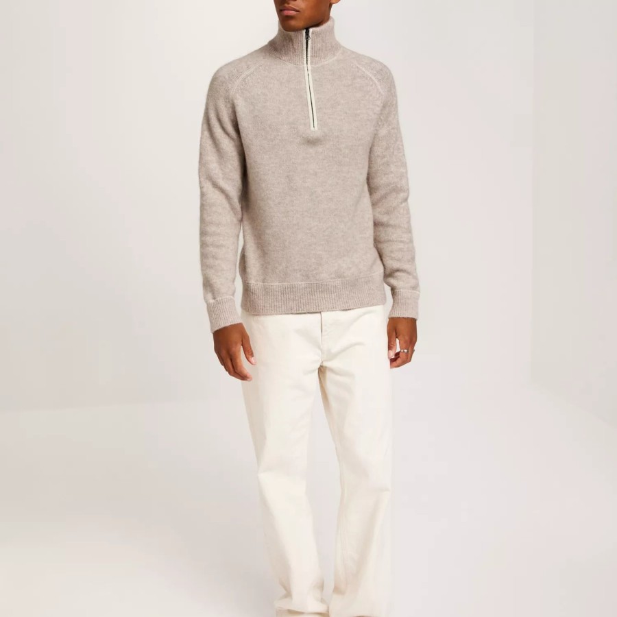 Toj J Lindeberg | Wilton Half Zip Sweater Oyster