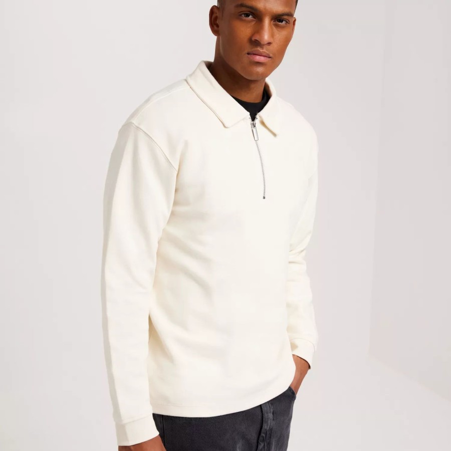 Toj Selected Homme | Slhrelaxdap Zip Ls Polo Egret