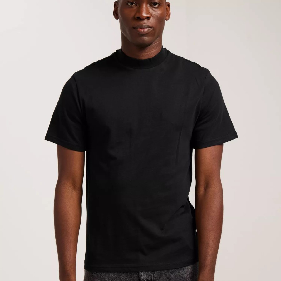 Toj Only & Sons | Onsotis Reg Mock Neck Tee Black