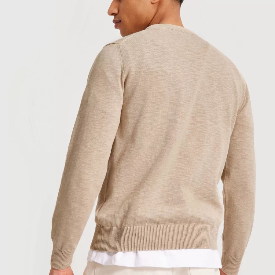 Toj Gant | Cotton Flamme C-Neck Dry Sand