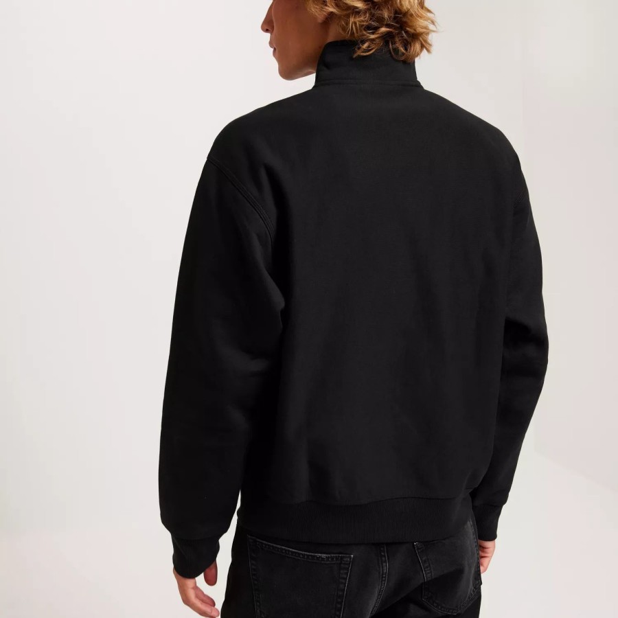 Toj Carhartt WIP | Half Zip American Script Sweat Black