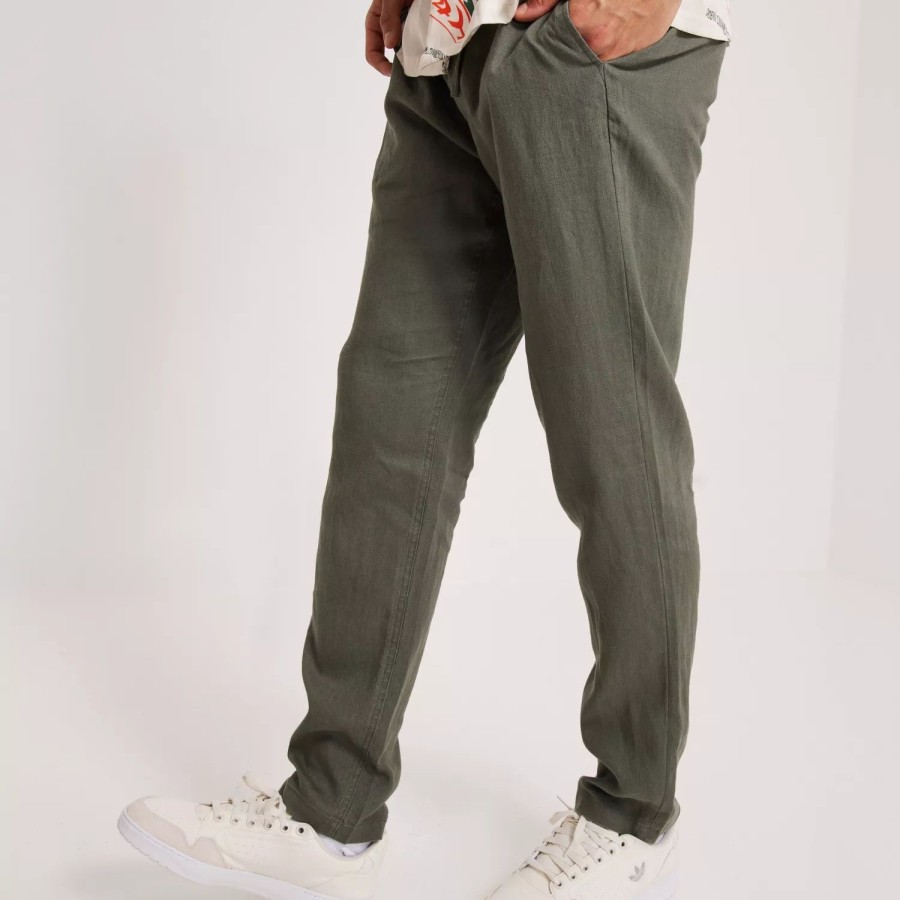 Toj Gant | D2. Relaxed Linen Ds Pants Green Ash