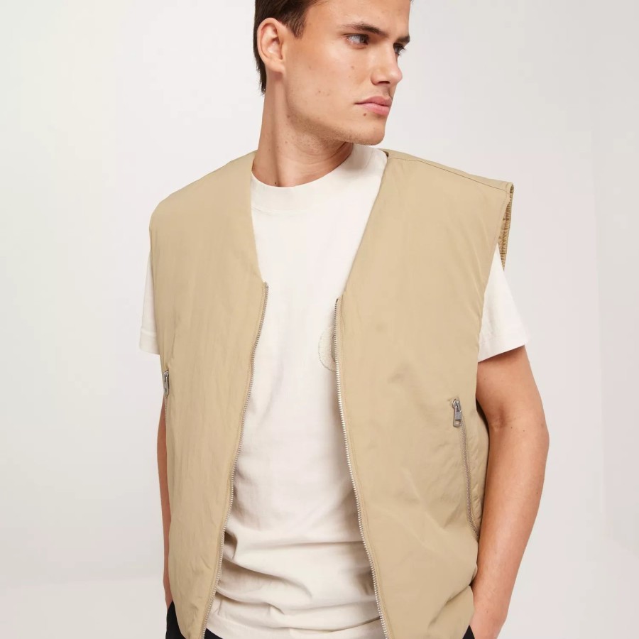 Toj Calvin Klein Jeans | Lightweight Padded Vest Travertine