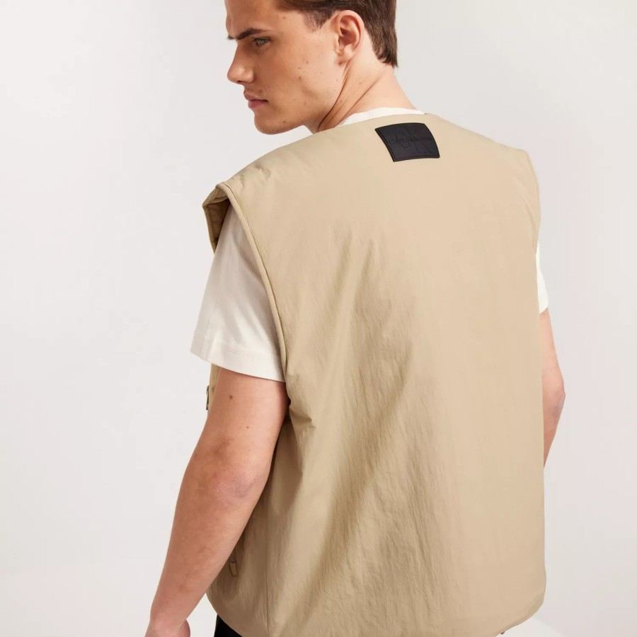 Toj Calvin Klein Jeans | Lightweight Padded Vest Travertine