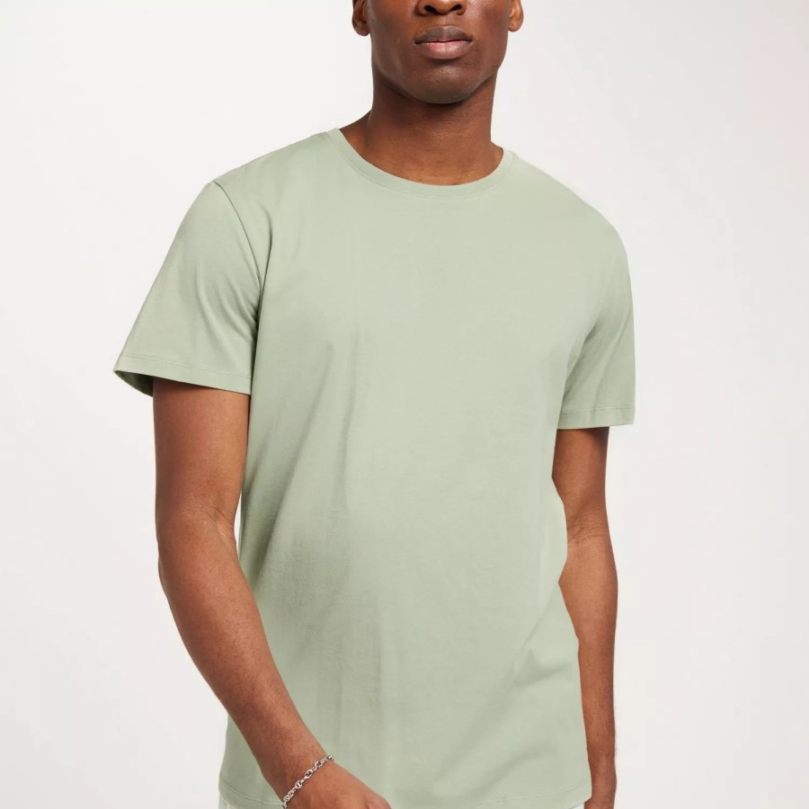 Toj Selected Homme | Slhaspen Ss O-Neck Tee Noos Desert Sage