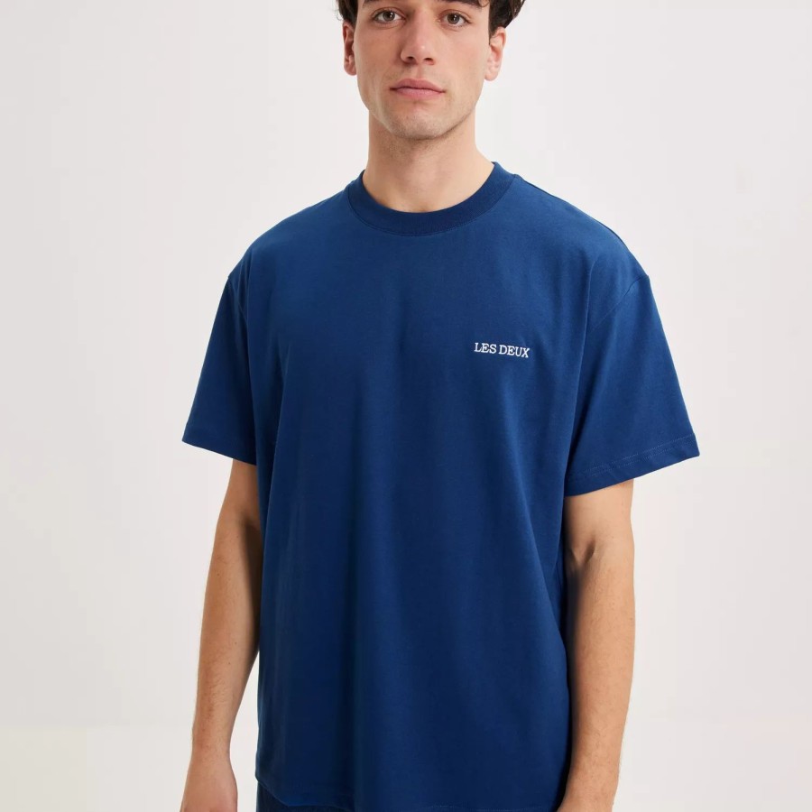 Toj Les Deux | Diego T-Shirt Blue/White