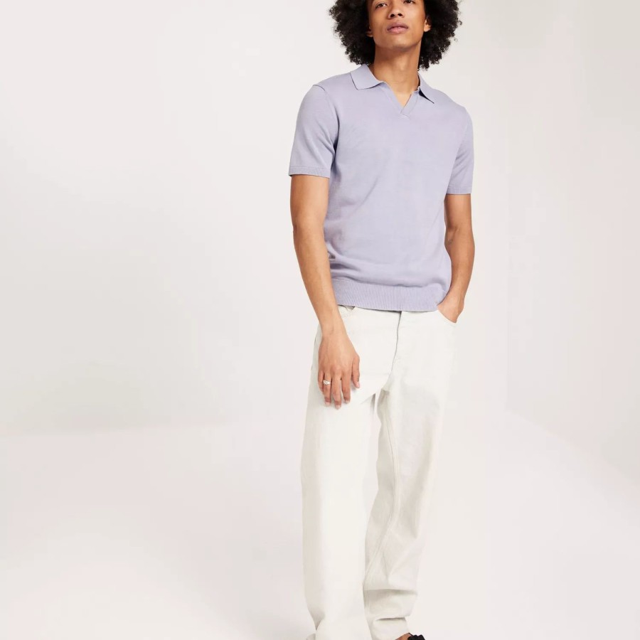 Toj Selected Homme | Slhteller Ss Knit Polo W Languid Lavender