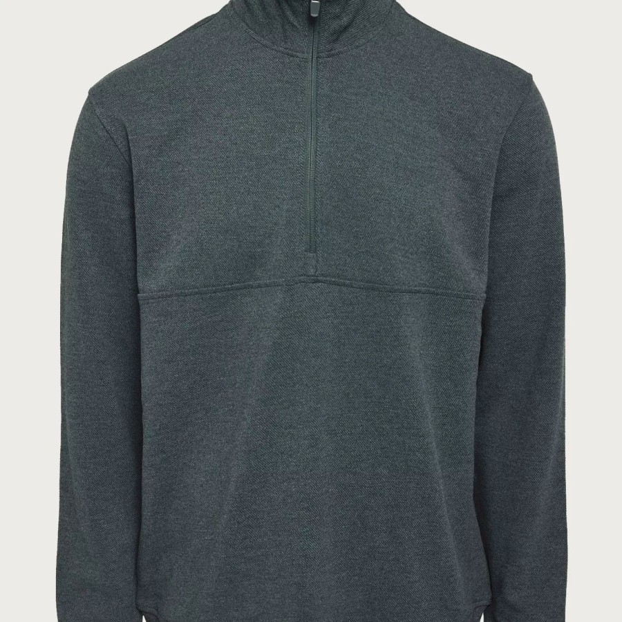 Toj Only & Sons | Onskodyl Reg 1/4 Zip Sweat Black Melange