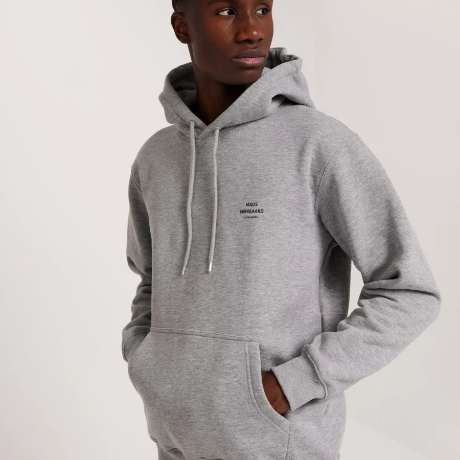 Toj Mads N酶rgaard | Standard Hoodie Logo Sweat Grey Melange