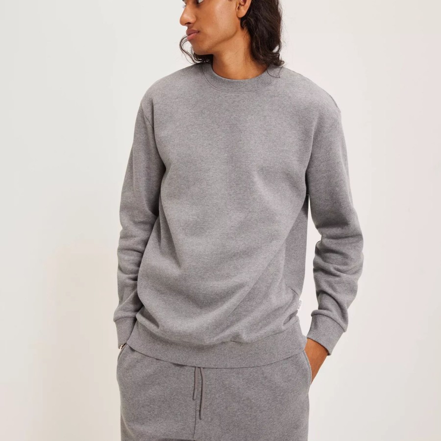 Toj Selected Homme | Slhrelaxhoffman Crew Neck Sweat S N Medium Grey Melange