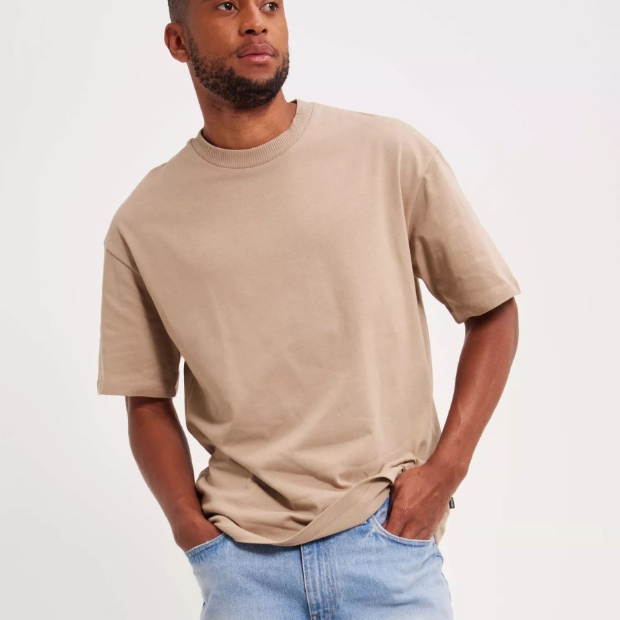 Toj Jack & Jones | Jprblakam Clean Ss Tee Crew Neck No Weathered Teak Loose Fit