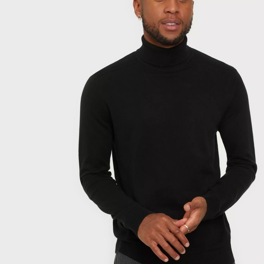 Toj Selected Homme | Slhberg Roll Neck B Noos Black