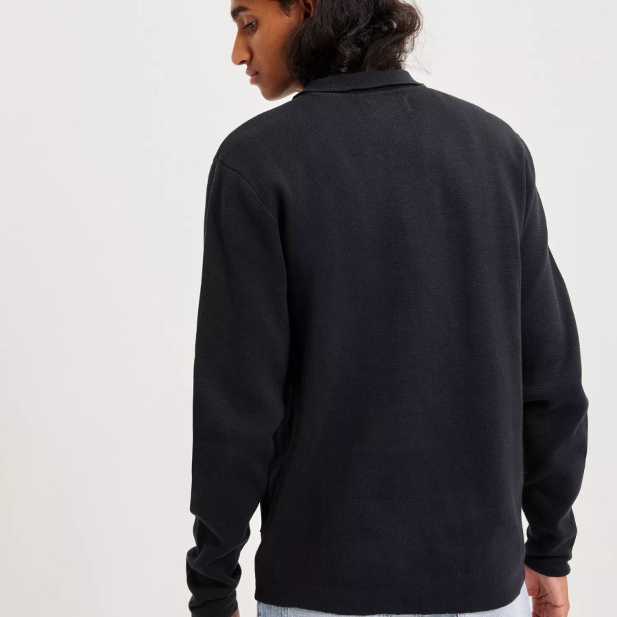 Toj Casual Friday | Karl 0043 Polo Collar Knit Black