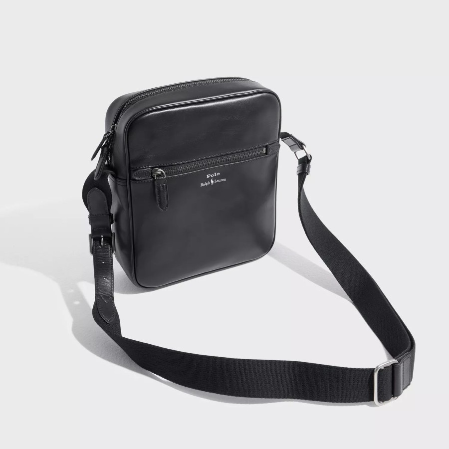 Accessories Polo Ralph Lauren | Crossbody-Crossbody-Smooth Leather Black