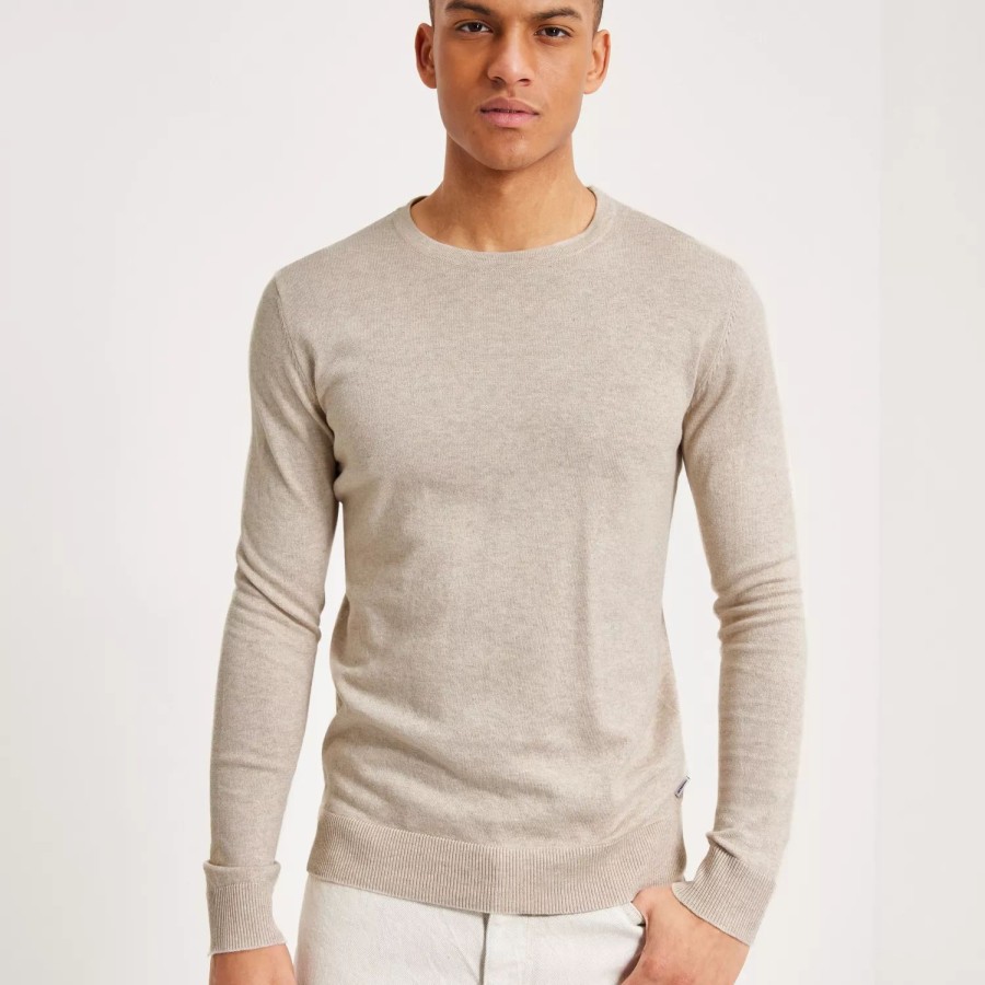 Toj Jack & Jones | Jjeemil Knit Crew Neck Noos Oatmeal Melange