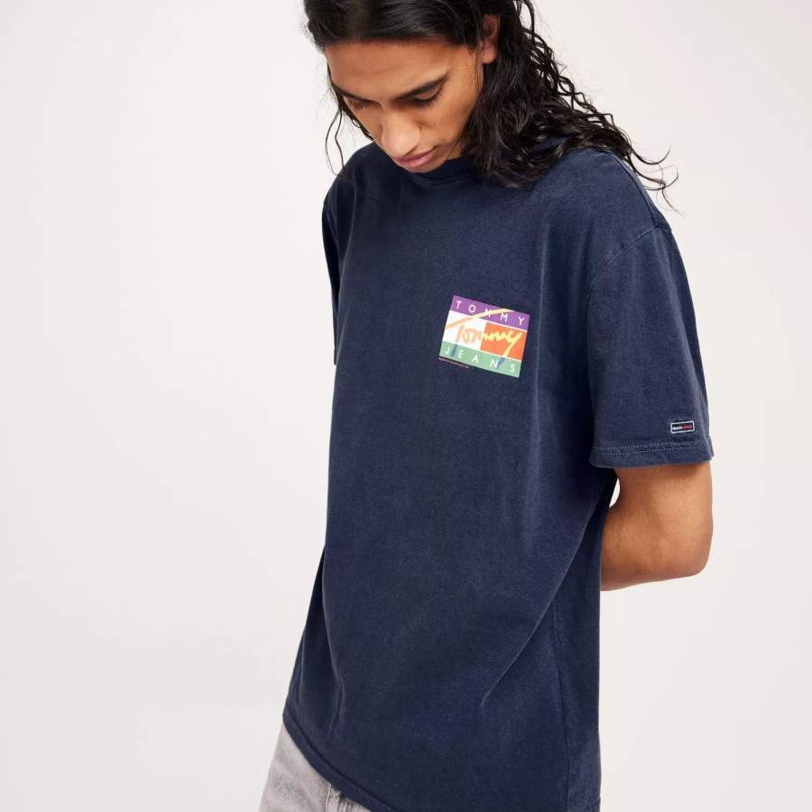 Toj Tommy Jeans | Tjm Clsc Signature Pop Flag Tee Twilight Navy