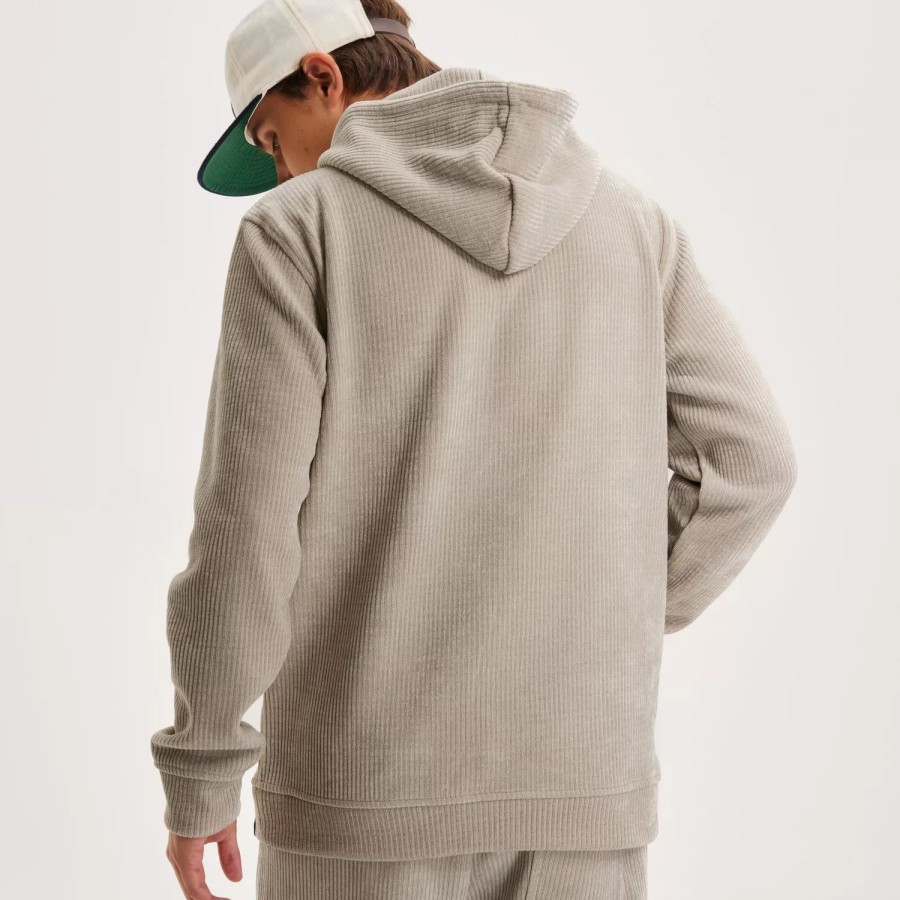 Toj Only & Sons | Onskyle Reg Cord Hoodie 3616 Swt Silver Lining