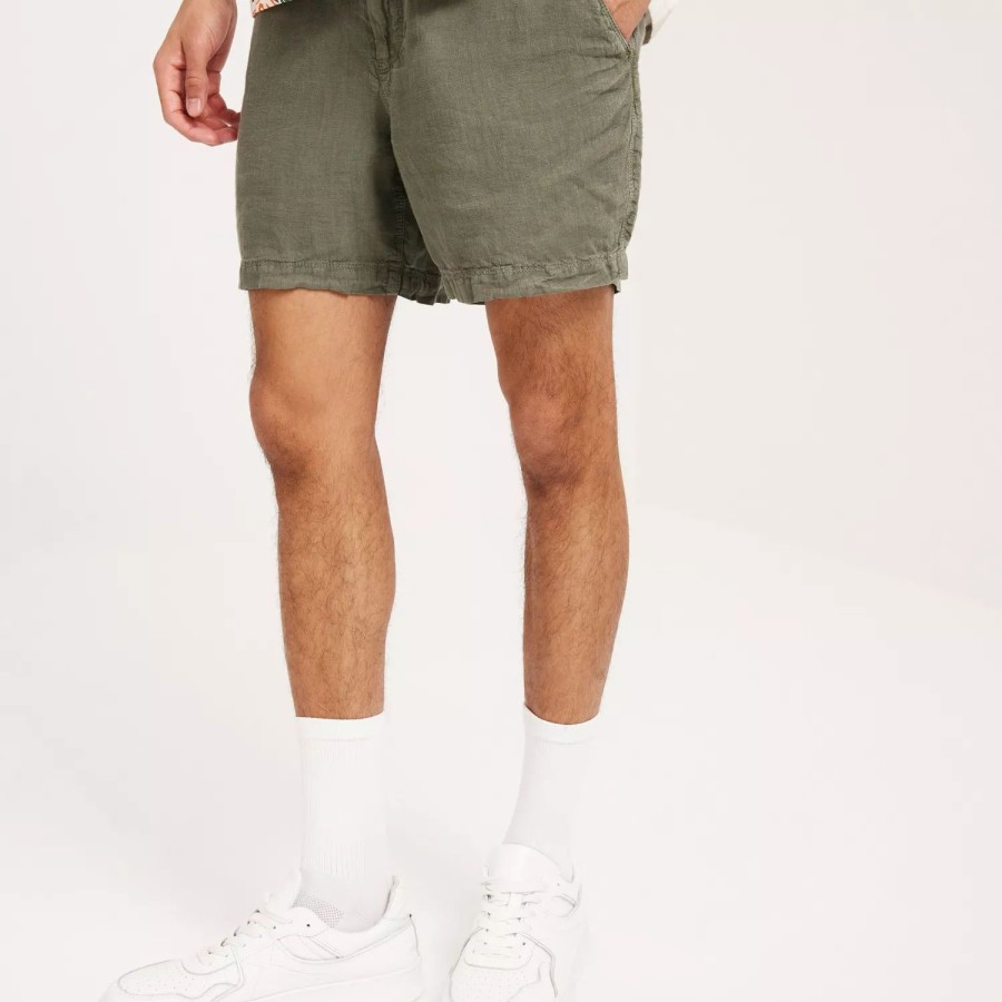 Toj Superdry | Studios Overdyed Linen Short Washed Khaki