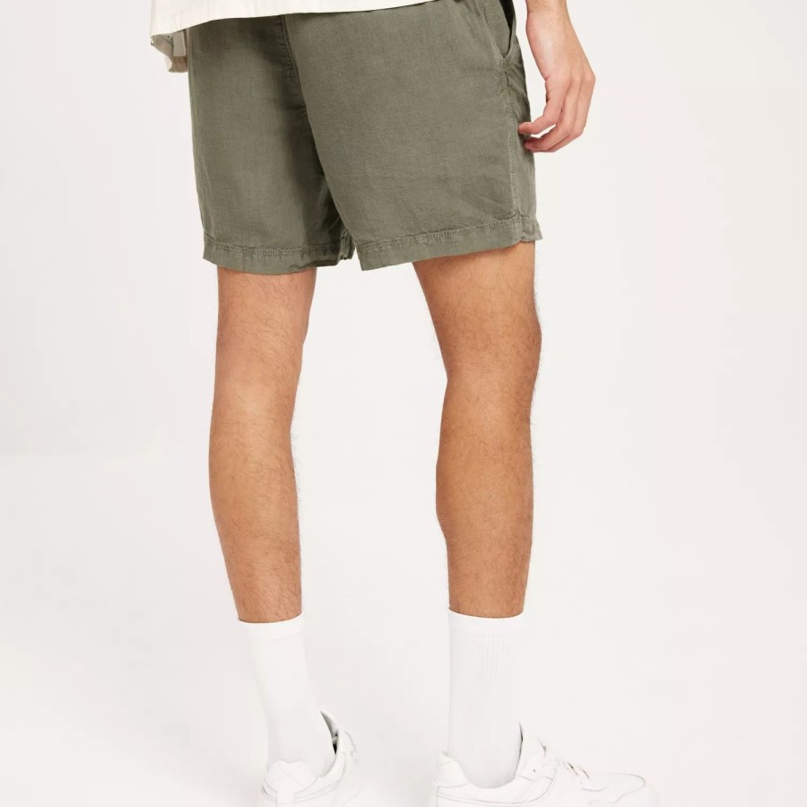 Toj Superdry | Studios Overdyed Linen Short Washed Khaki