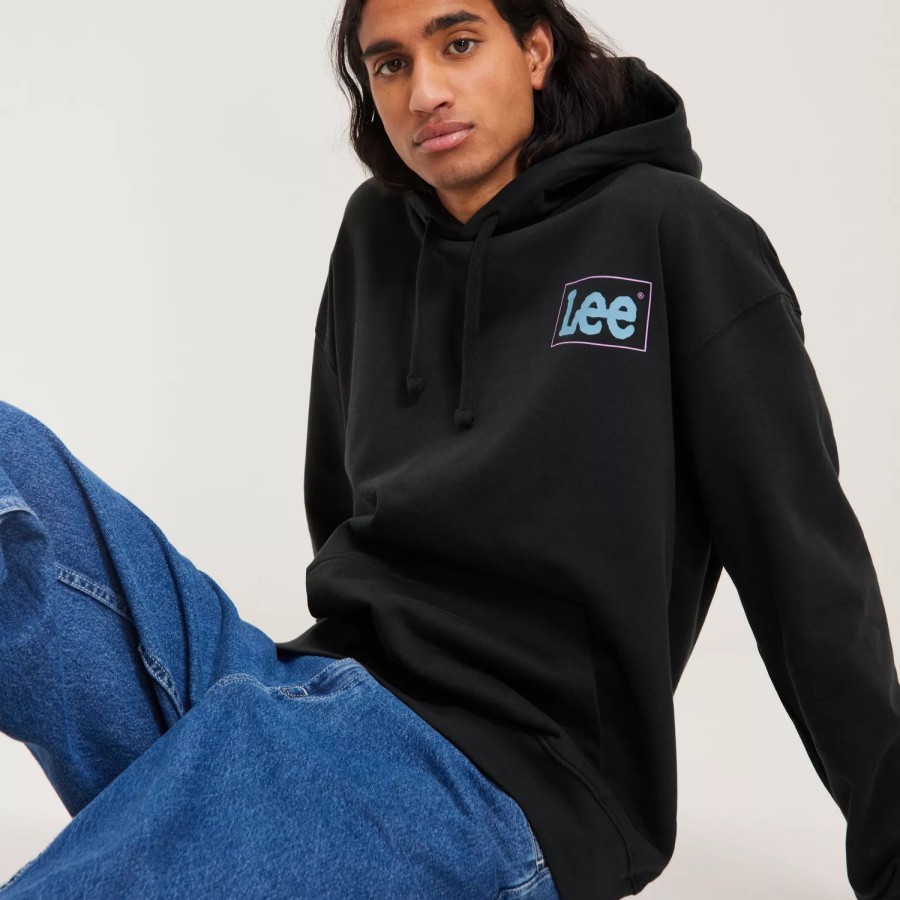 Toj Lee Jeans | Loose Logo Hoodie Washed Black