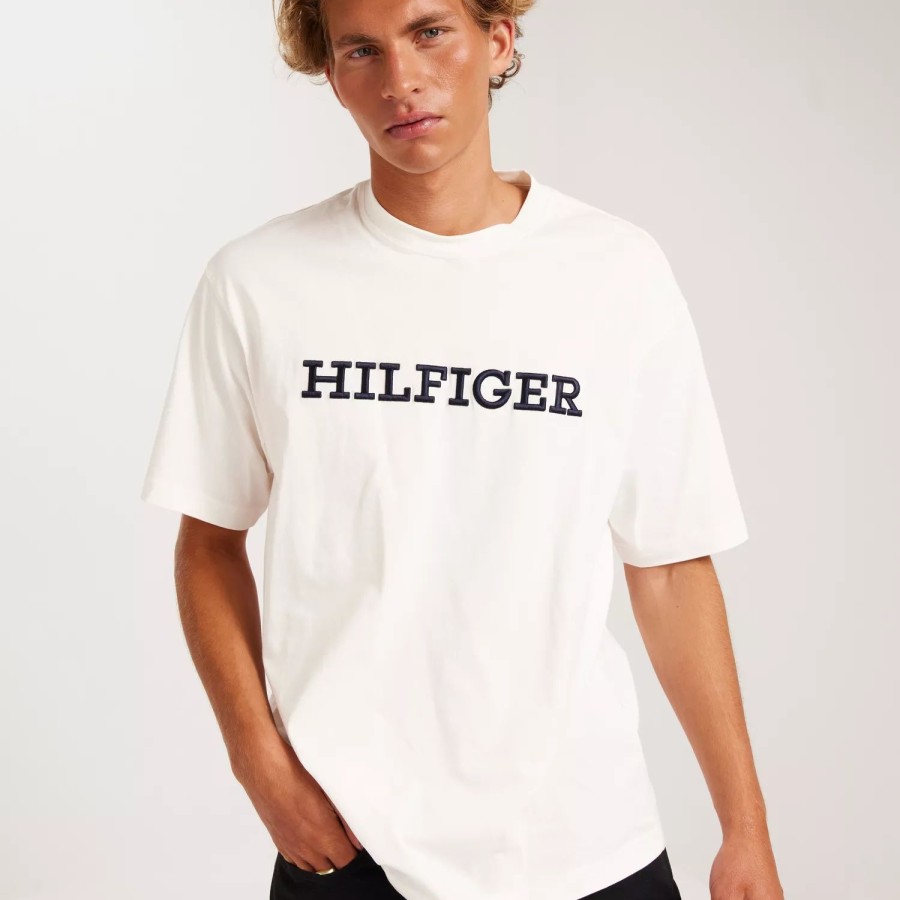 Toj Tommy Hilfiger | Monotype Embro Archive Tee Ancient White