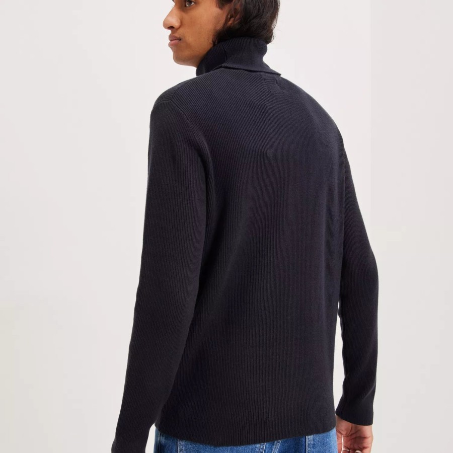 Toj Only & Sons | Onsphil Reg 12 Struc Roll Neck Knit Dark Navy