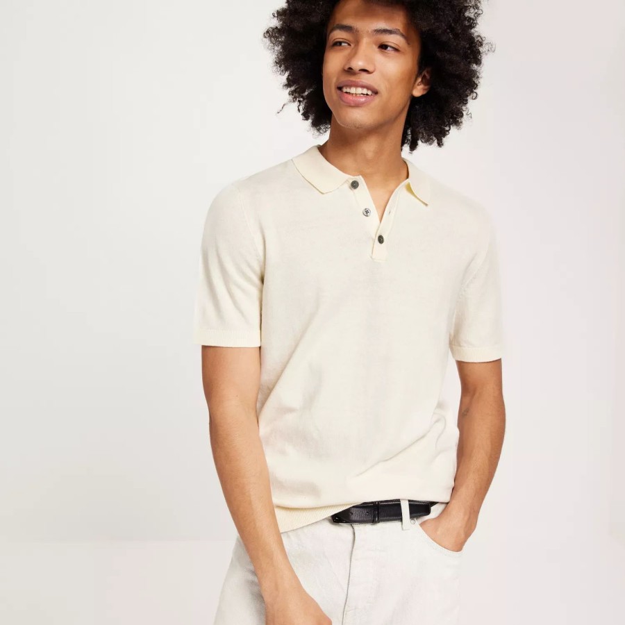 Toj Jack & Jones | Jpremil Knit Polo S/S Sn Cloud Dancer