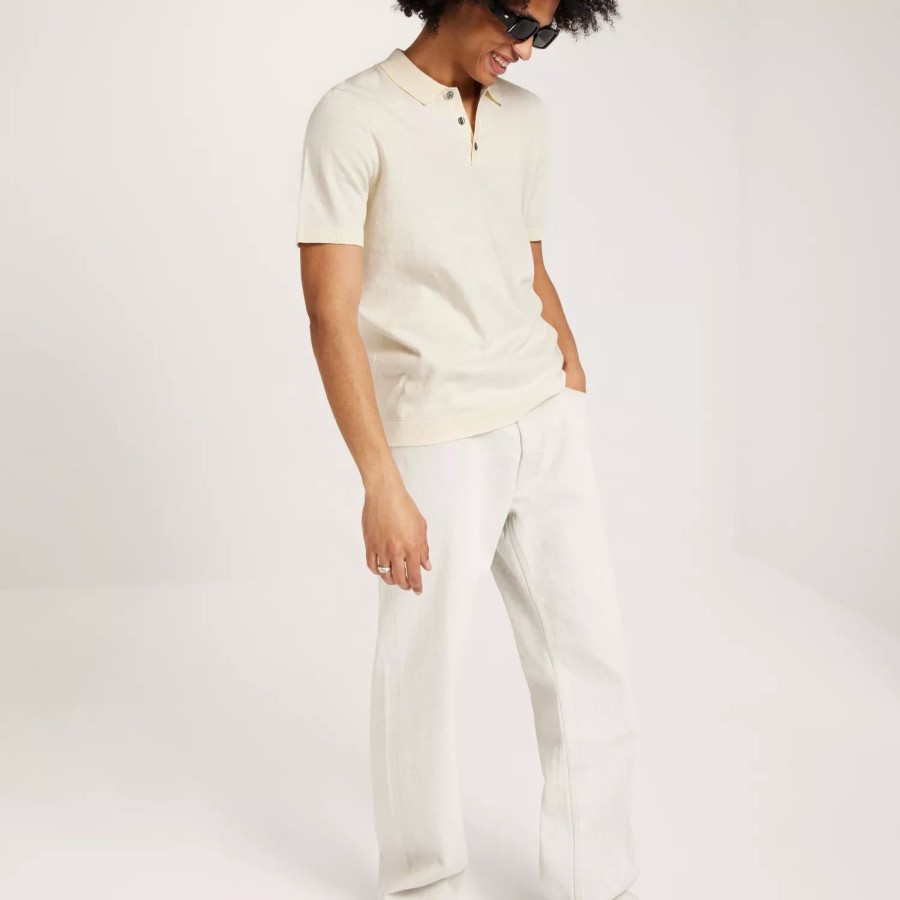 Toj Jack & Jones | Jpremil Knit Polo S/S Sn Cloud Dancer