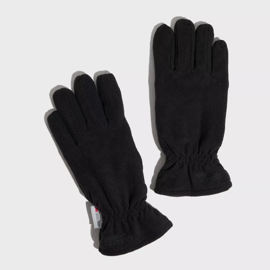 Accessories Selected Homme | Slhatticus Fleece Gloves B Black