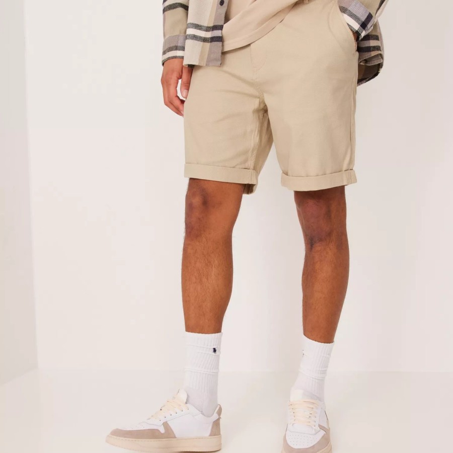 Toj Selected Homme | Slhcomfort-Luton Flex Shorts W Noos Turtledove Mixed W. Plaza Taupe