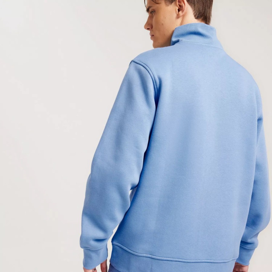 Toj NICCE | Mercury 1/4 Zip Sweat Blue