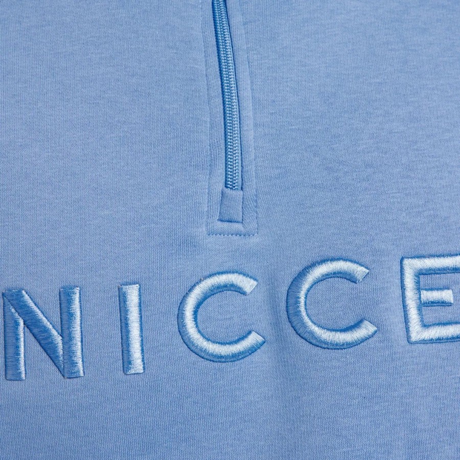 Toj NICCE | Mercury 1/4 Zip Sweat Blue