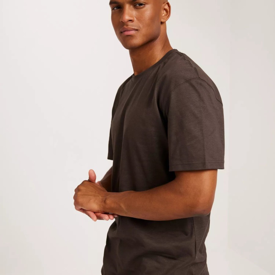 Toj Jack & Jones | Jjerelaxed Tee Ss O-Neck Noos Seal Brown Relaxed