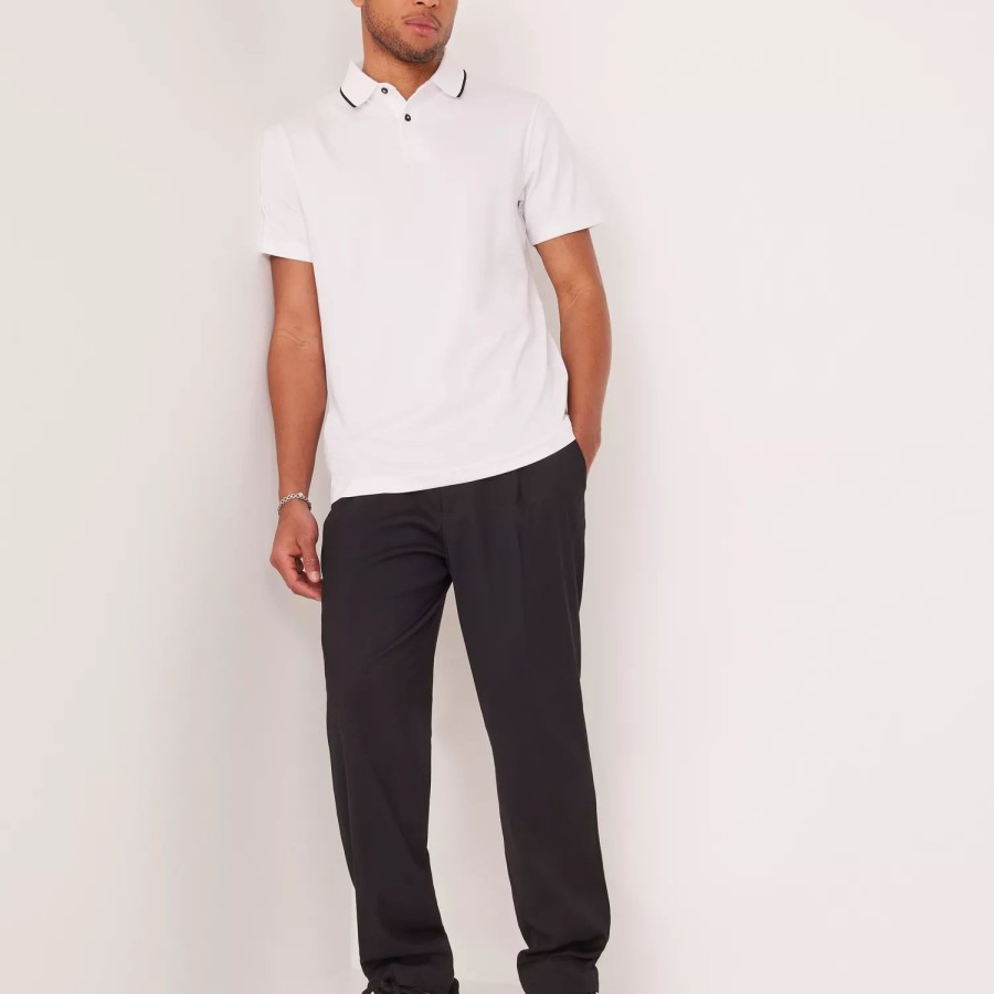 Toj Selected Homme | Slhleroy Coolmax Ss Polo Noos Bright White