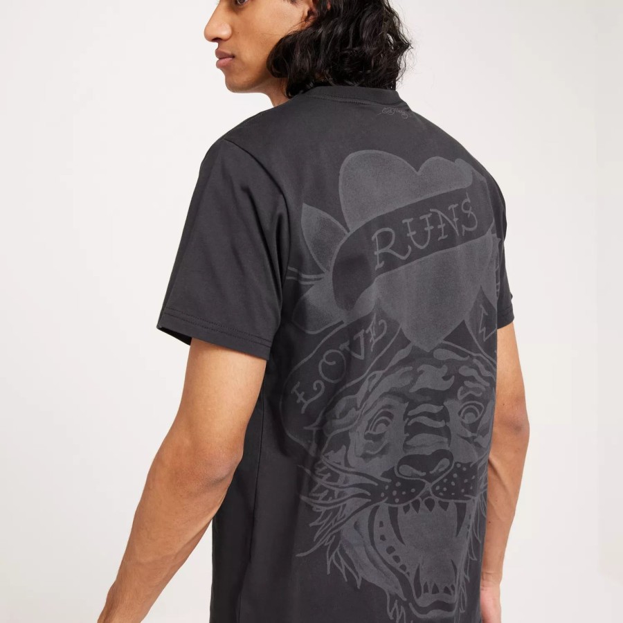 Toj Ed Hardy | Wild-Tiger T-Shirt Charcoal