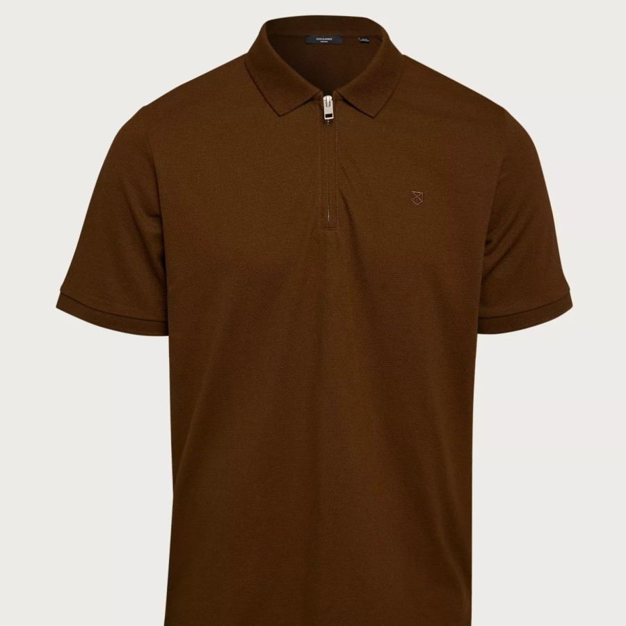 Toj Jack & Jones | Jprblascott Zip Ss Polo Sn Emperador