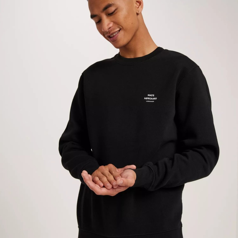 Toj Mads N酶rgaard | Standard Crew Logo Sweat Black