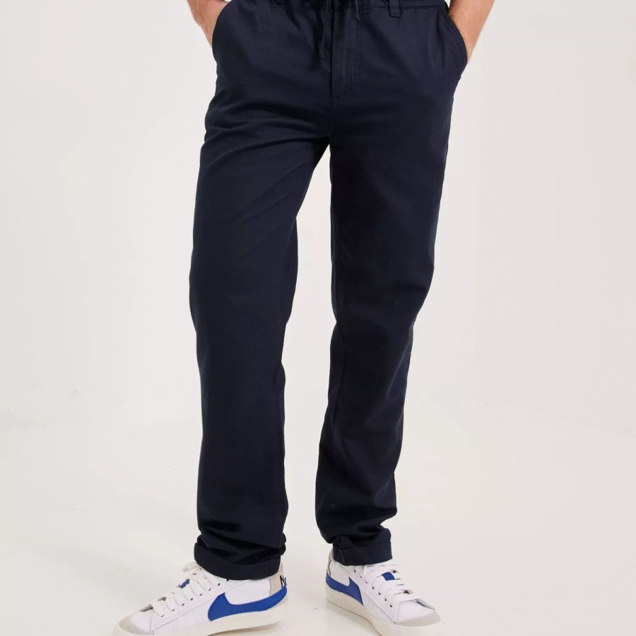 Toj Casual Friday | Cfpandrup 0050 Linen Mix Pants Dark Navy