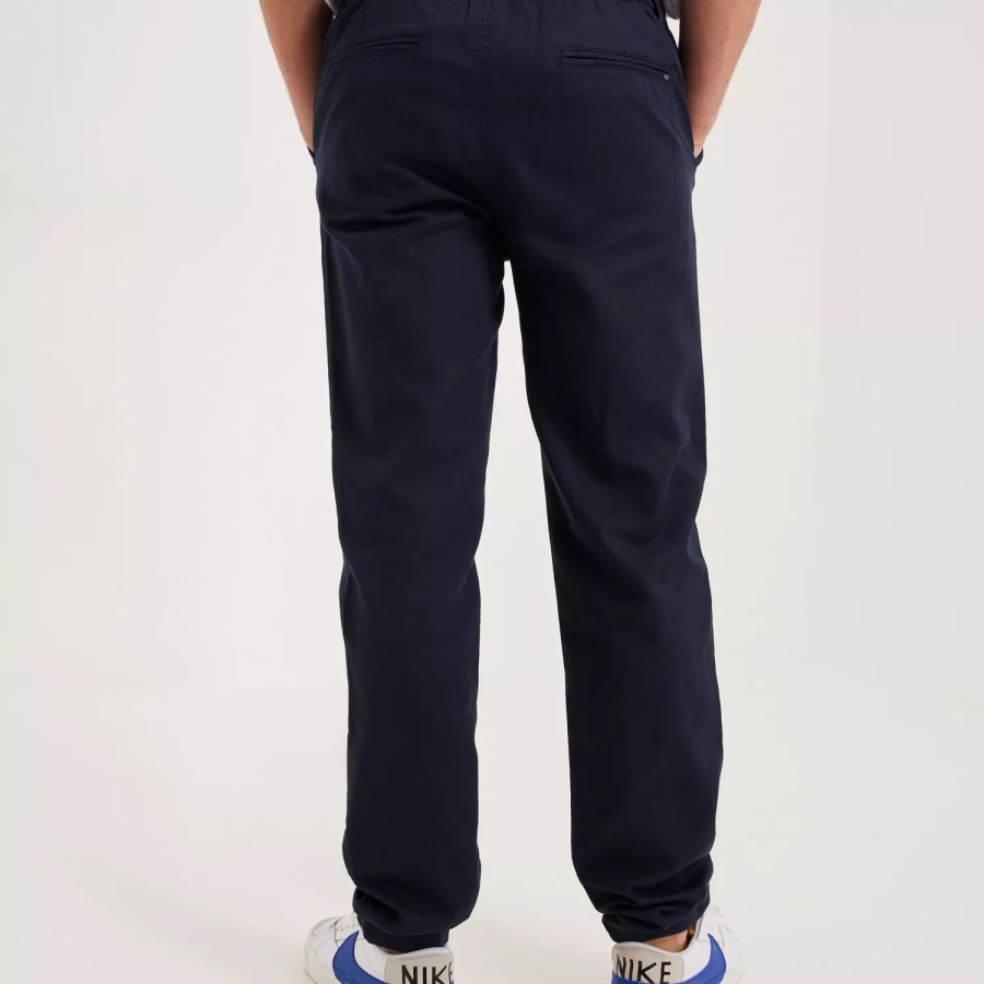 Toj Casual Friday | Cfpandrup 0050 Linen Mix Pants Dark Navy