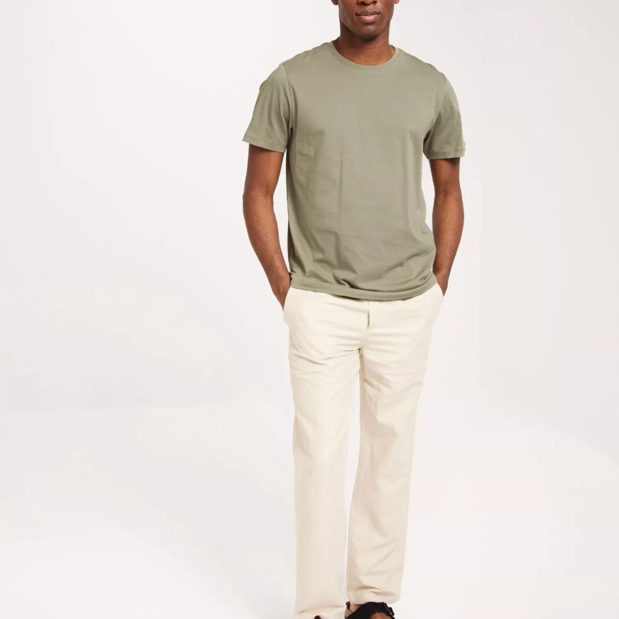 Toj Selected Homme | Slhaspen Ss O-Neck Tee Noos Vetiver