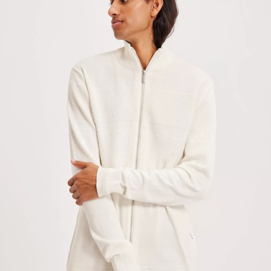 Toj Selected Homme | Slhmaine Ls Knit Cardigan W Noos Egret