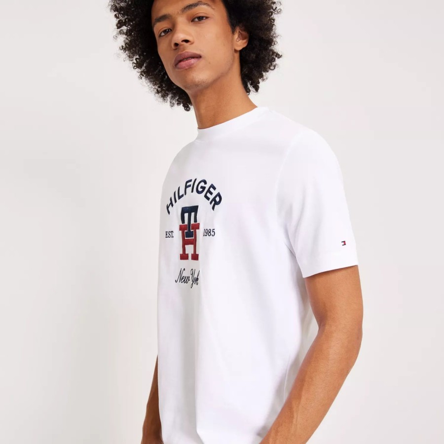 Toj Tommy Hilfiger | Curved Monogram Tee White