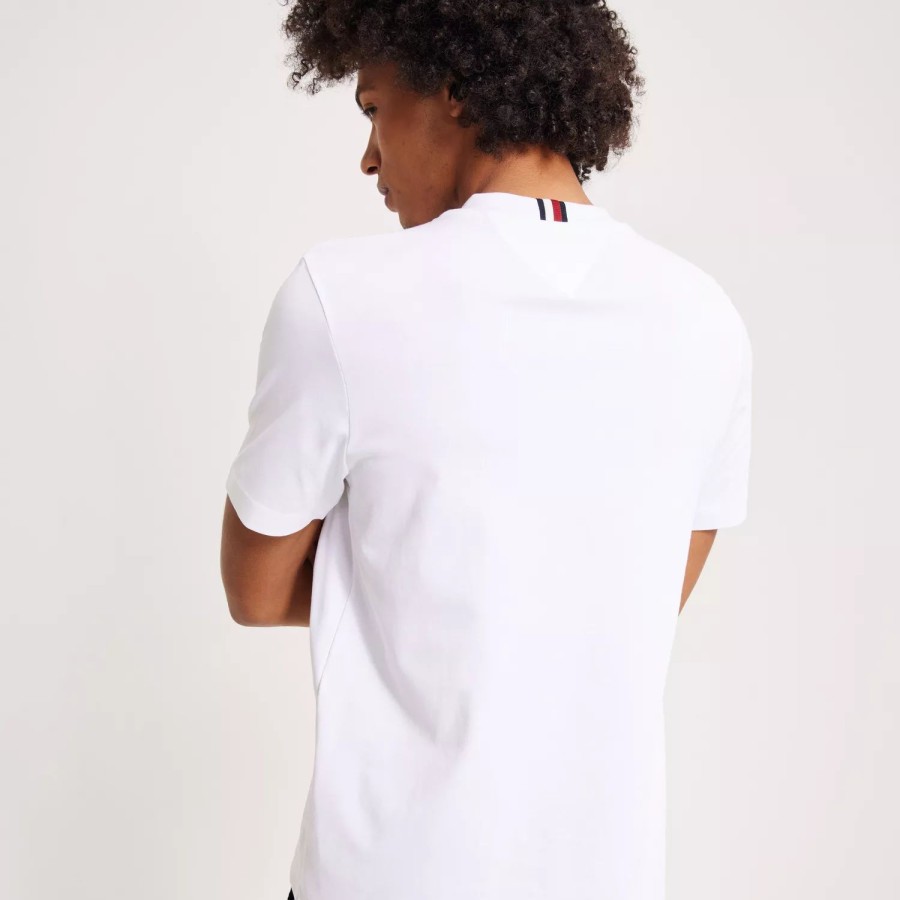 Toj Tommy Hilfiger | Curved Monogram Tee White