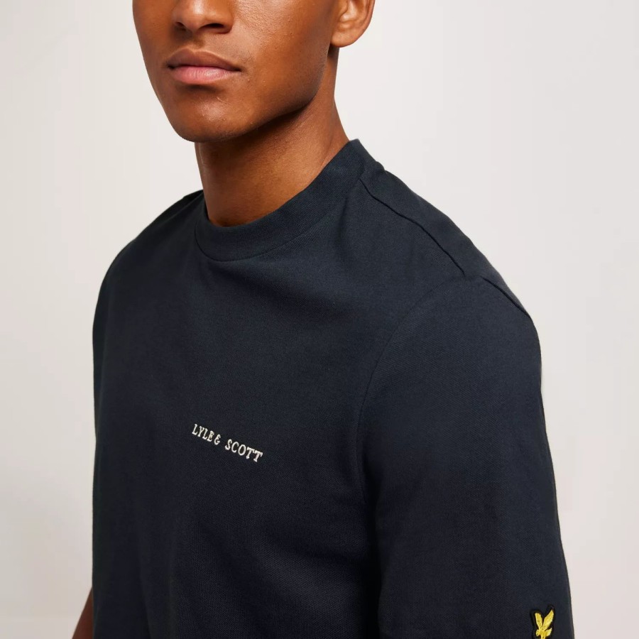 Toj Lyle & Scott | Embroidered Logo T-Shirt Dark Navy