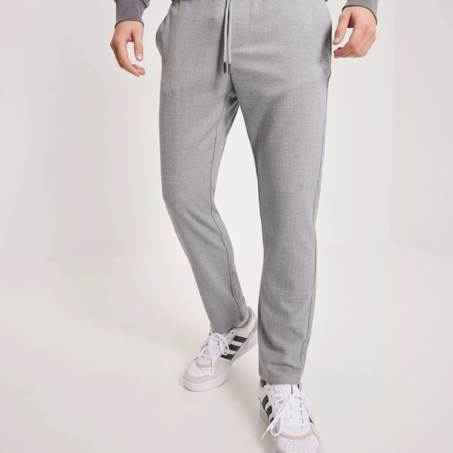 Toj Only & Sons | Onslinus Tap Crop Woven 4459 Pant Light Grey Melange