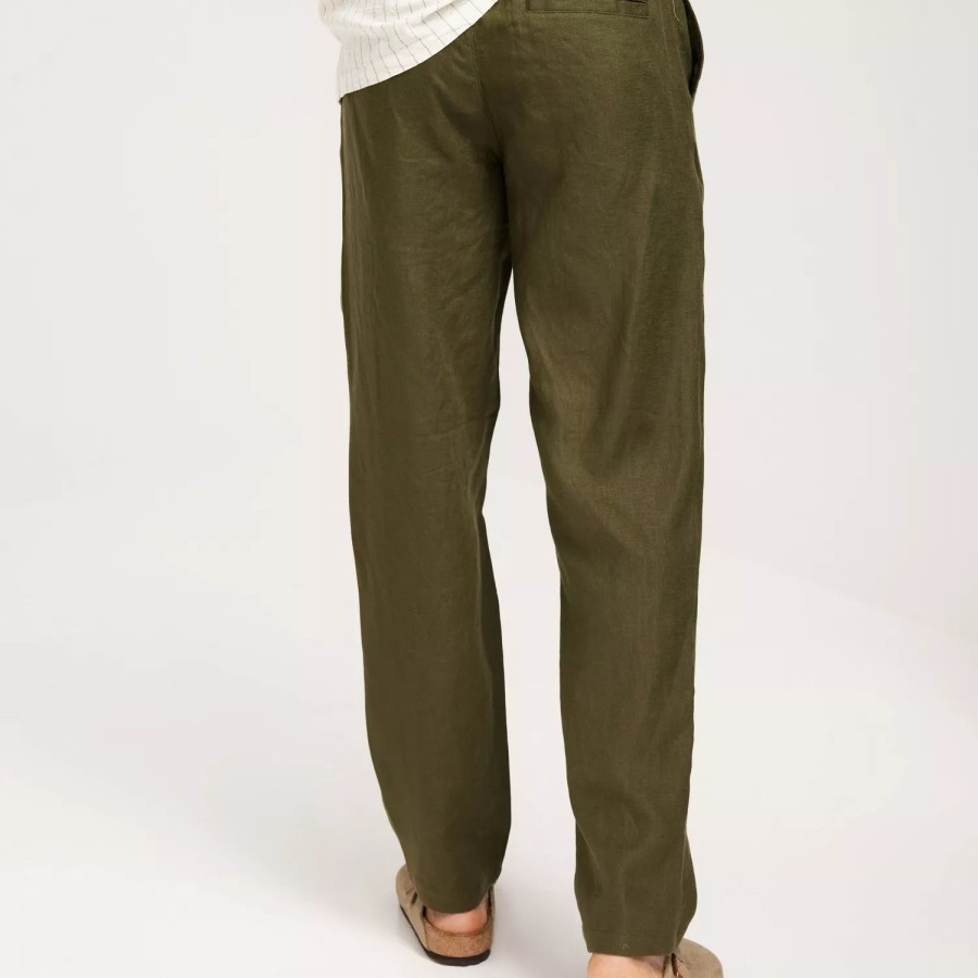 Toj Les Deux | Patrick Linen Pants Olive Night